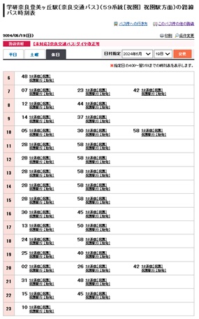 登美ヶ丘バス59系統