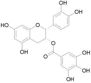 エピカテキンガレートの構造図