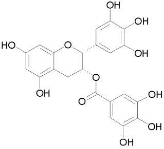 エピガロカテキンガレートの構造図