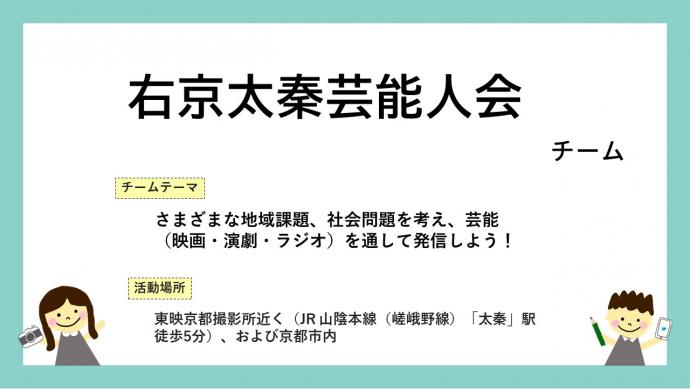 右京太秦芸能人会チーム