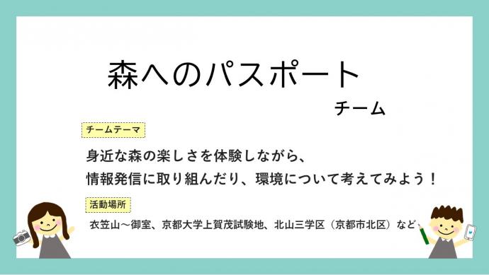 森へのパスポートチームR4活動報告