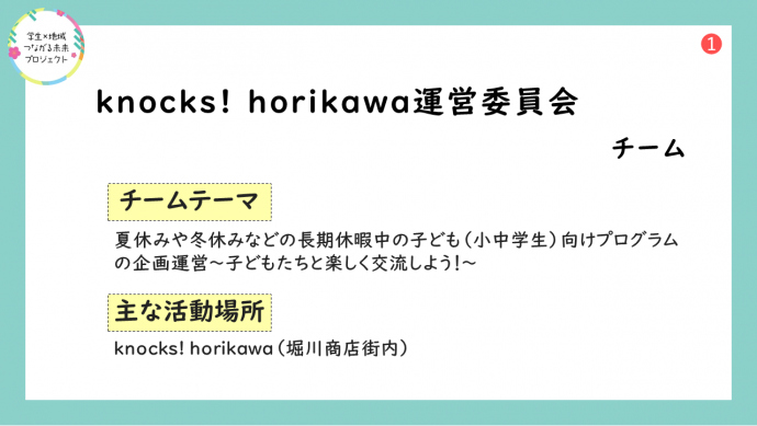 令和7年度knocks活動報告画像