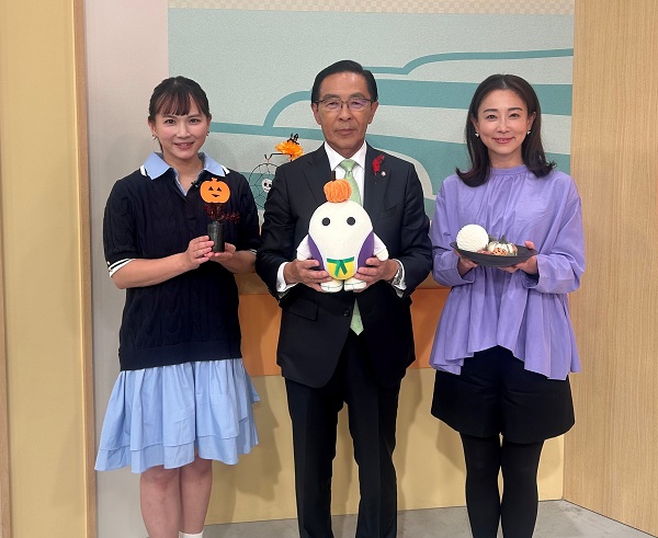 「あったか京都！」に出演する知事