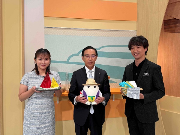 「あったか京都！」に出演する知事