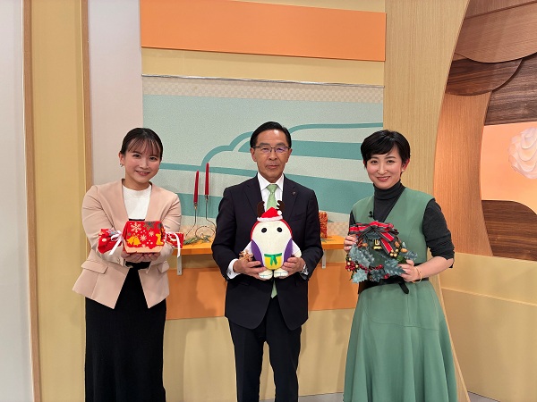 「あったか京都！」に出演する知事