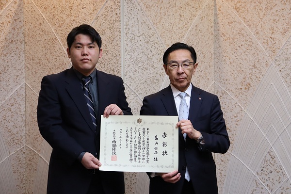 「みやこの文化賞」授賞式に出席する知事