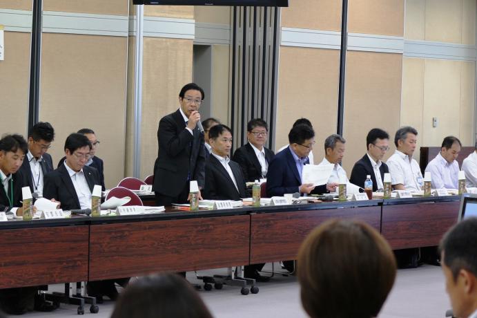 京都府防災会議・京都府国民保護協議の様子