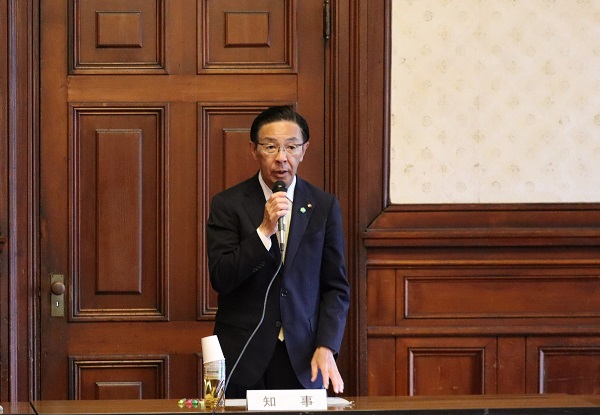 令和6年度京都府知事・市町村長会議に出席する知事