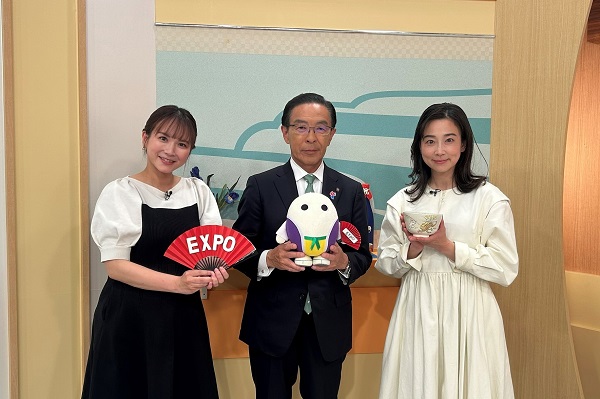 「あったか京都！」に出演する知事