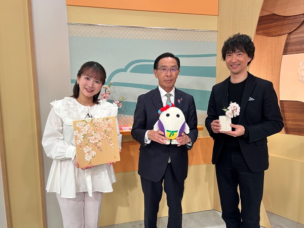 「あったか京都！」に出演する知事