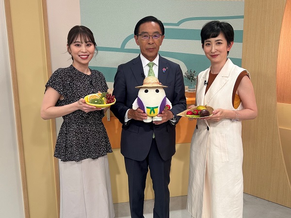 「あったか京都！」に出演する知事