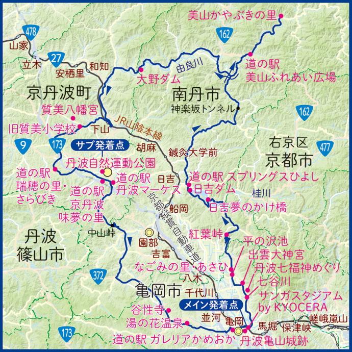 140kmコース小地図