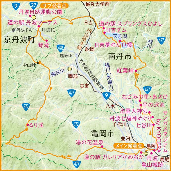 85kmコース小地図