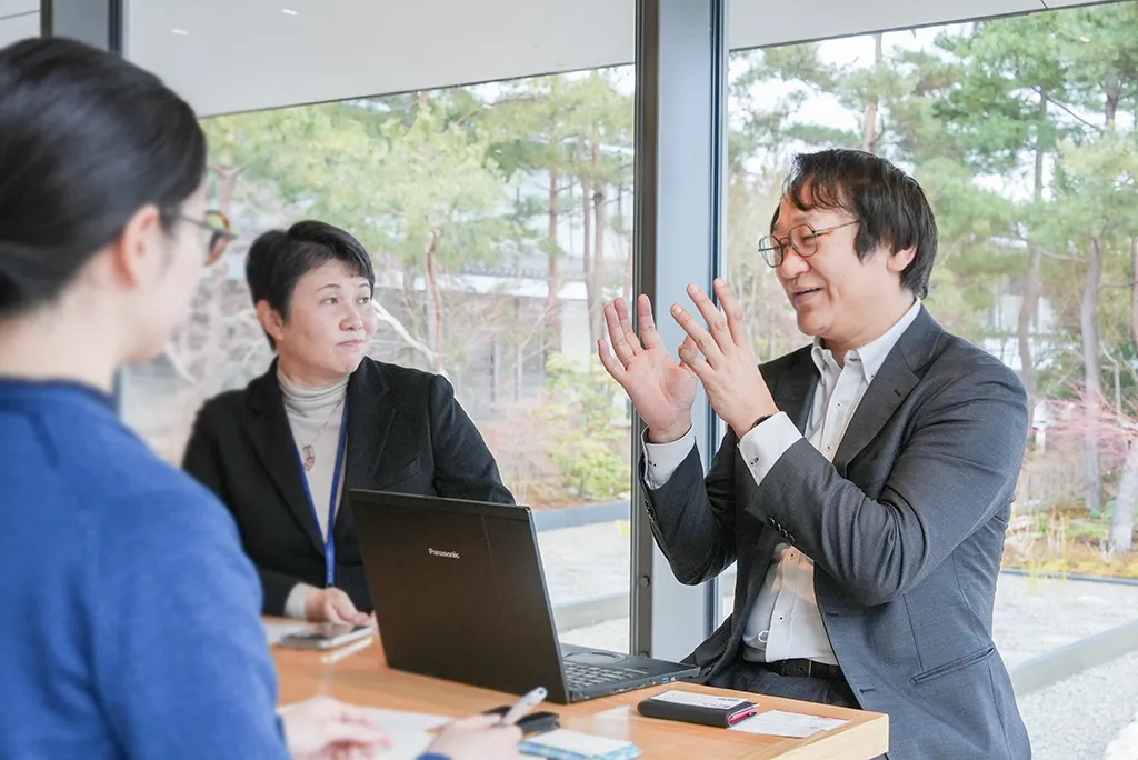万博に向けての意気込みを語る