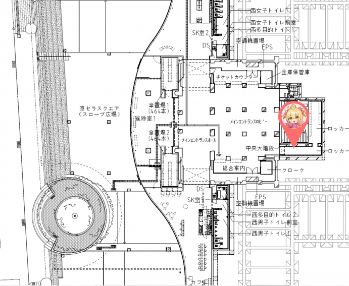 京セラ美術館マップ