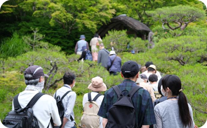 大河内山荘観覧画像