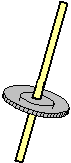 ストローを通した絵