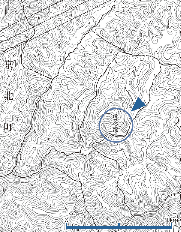 2.5万分の1　周山