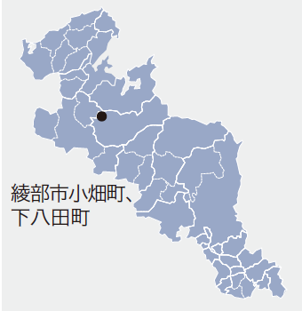 綾部市小畑町、下八田町