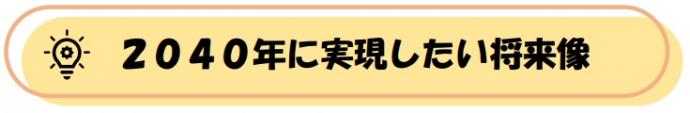 2040年に実現したい将来像