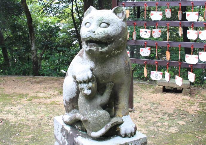 金刀比羅神社の狛猫