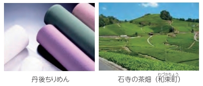 丹後ちりめん・石寺の茶畑(和束町)