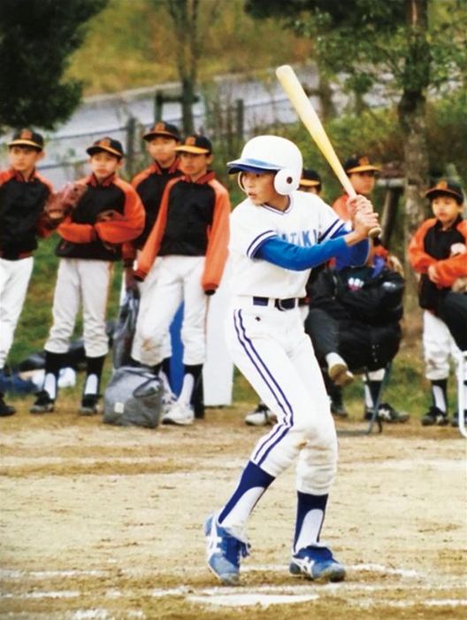 岩滝少年野球クラブ時代の糸井さん（ご本人提供）