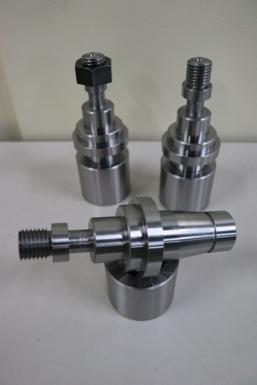 普通旋盤技能検定2級の課題部品を見下ろした写真