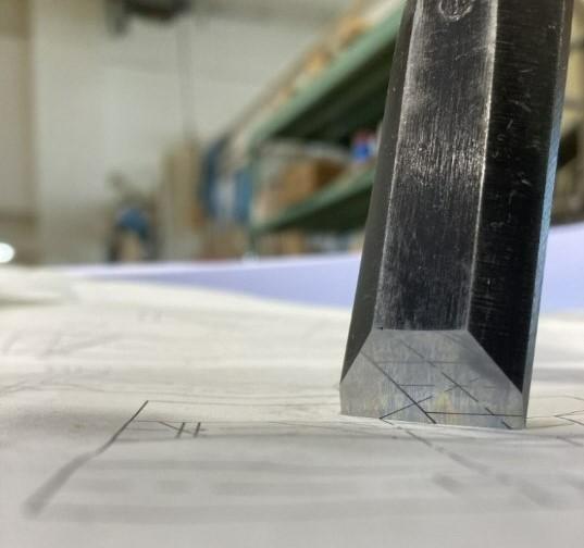 研ぎあがったのみの写真