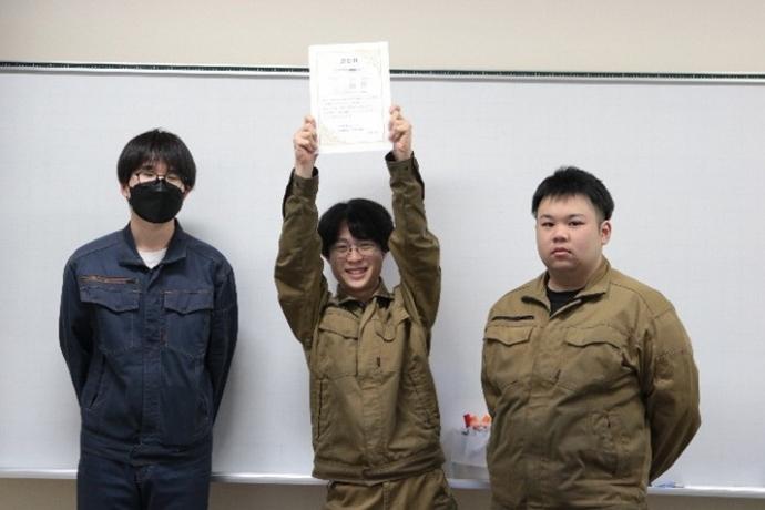 A班が表彰されている様子