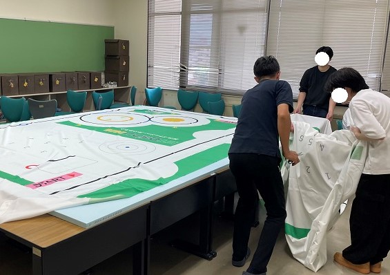 ETロボコンコース設置風景