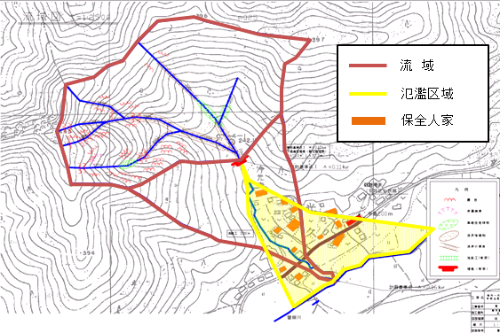 光久谷川流域図