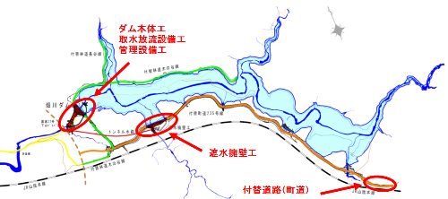 平成24年度工事予定箇所図