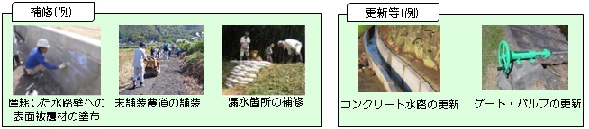 資源向上支払交付金(施設の長寿命化)補修、更新等