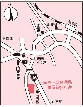 南丹広域振興局地図