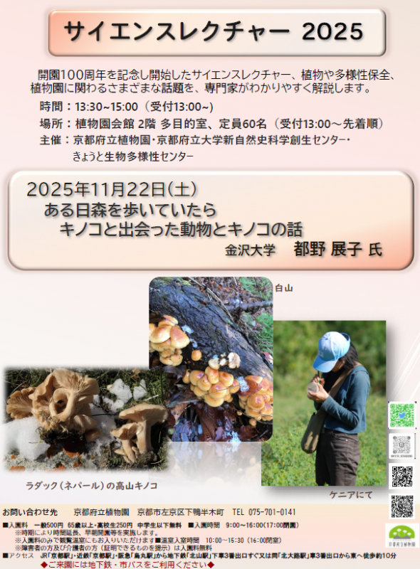 サイエンスレクチャーチラシ11月