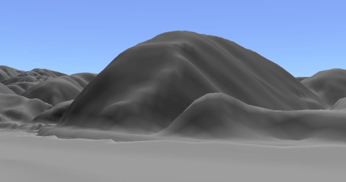 カシミール3Dによる槇尾山とその周辺の現況地形（視点は図17のＣ）