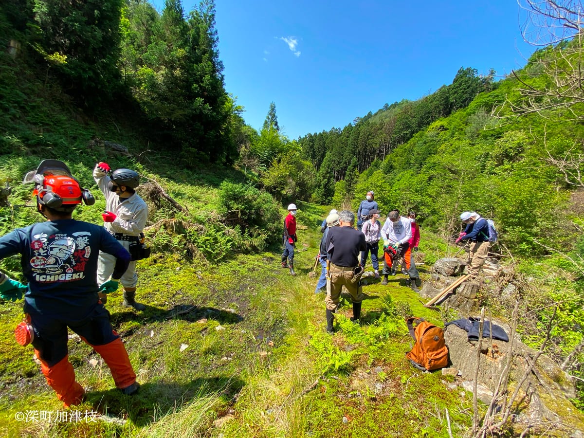「鞍馬火祭保存会」による里山再生に向けた活動