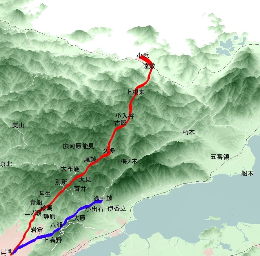 図表4　若狭街道関係地名図