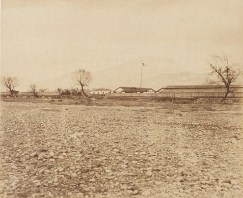 写真35　京都牧畜場（宮内庁書陵部所蔵、一部トリミング）