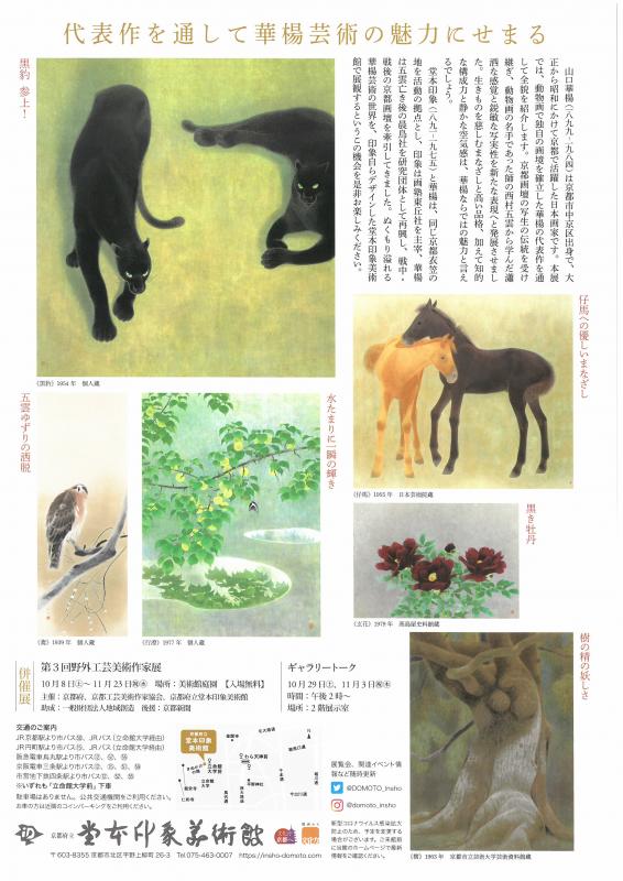 山口華楊展チラシ