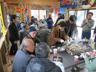 かき小屋お披露目会