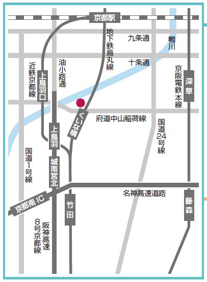 アクセス図・京都障がい者高等技術専門校