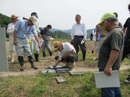 生き物調査で生物多様性を確認