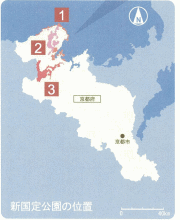 各地区を示す位置図