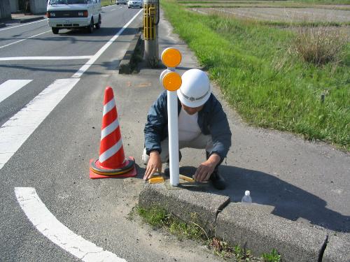 反射板の設置・点検状況