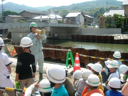 架設作業見学後の質問時間