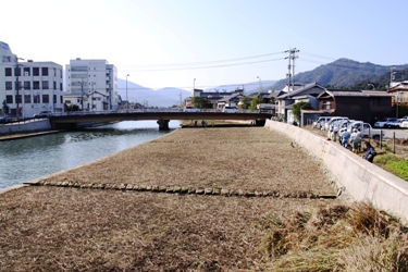 作業後の新大手橋下流