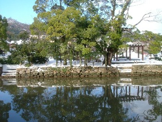 右岸側から見たふれあい広場（改修前の様子）