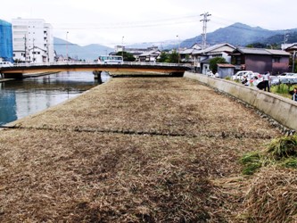 作業後の新大手橋下流